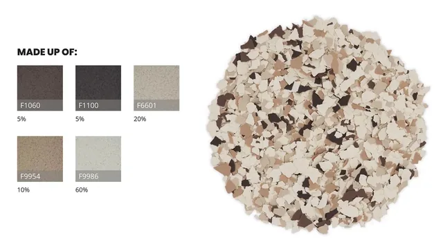 Buffalo FB-954 flake epoxy floor color