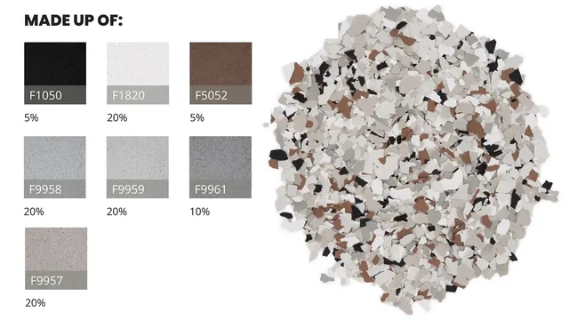 Coyote FB-513 flake epoxy floor color