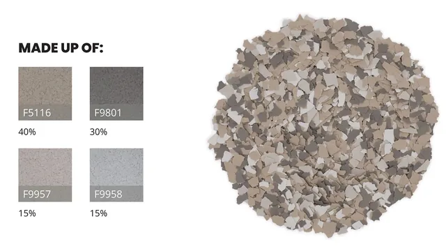 Madras FB-706 flake epoxy floor color