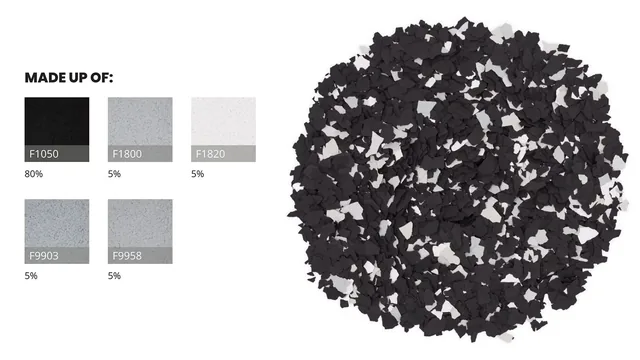 Raven FB-915 flake epoxy floor color